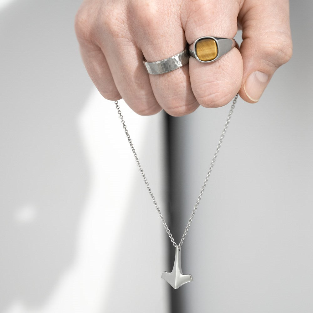 SON chain steel with Thor´s hammer 50+5cm