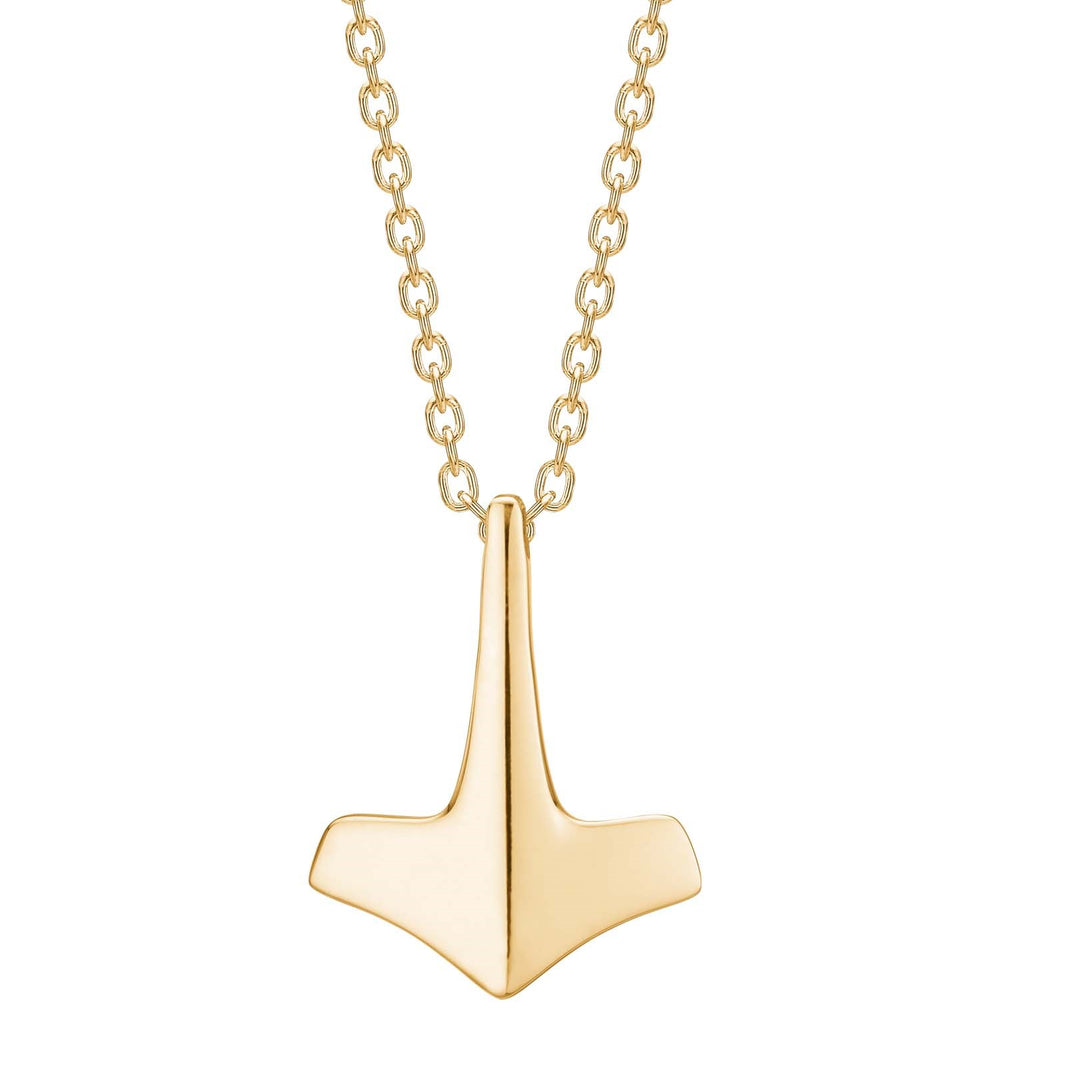 SON chain steel IP gold with Thor´s hammer 50+5cm