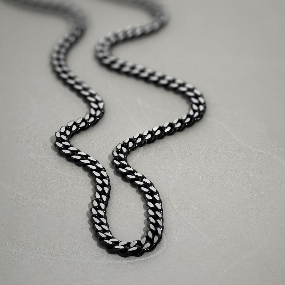 SON-ketting, staal, IP zwart, 60 cm