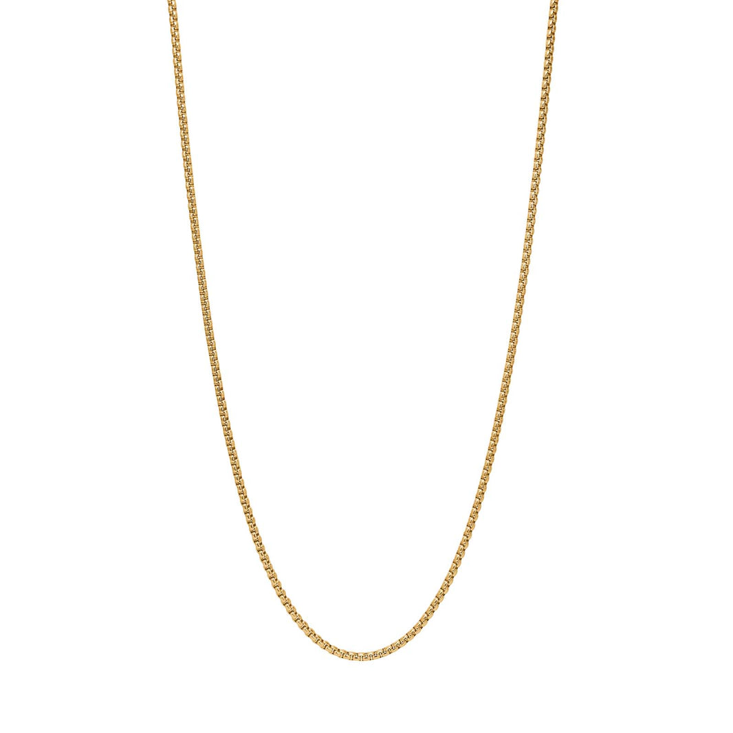 SON chain steel IP gold, round venezia 45+5cm