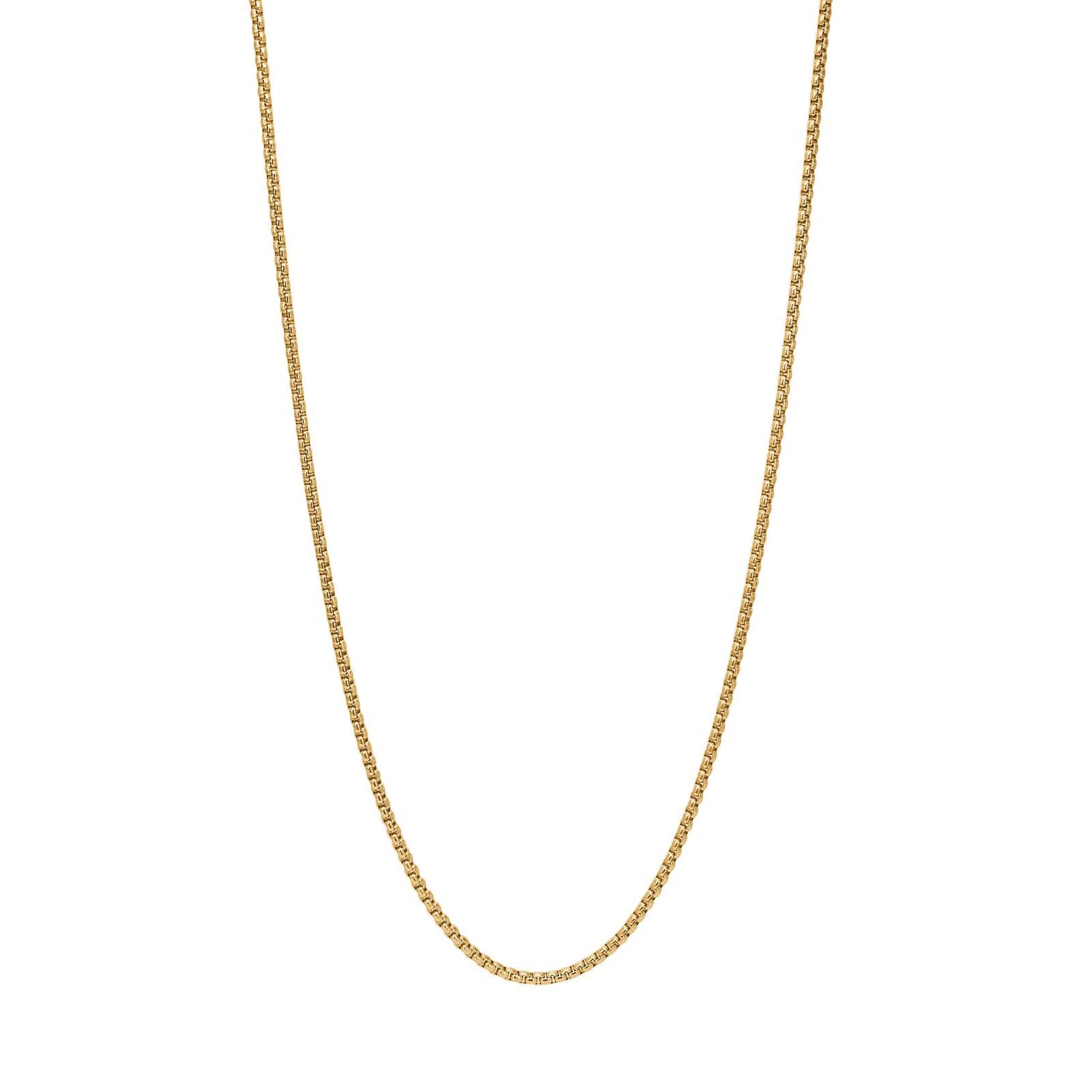 SON chain steel IP gold, round venezia 45+5cm