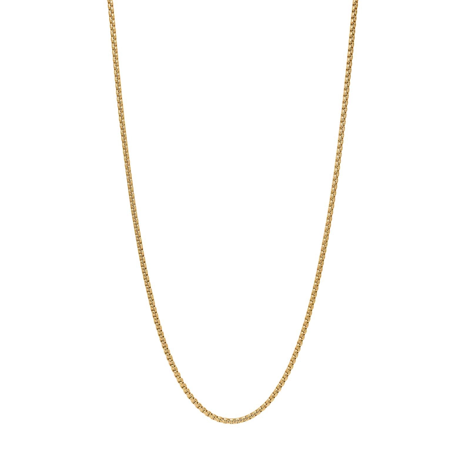 SON Halskette Stahl IP gold, rund Venezia, 45+5cm