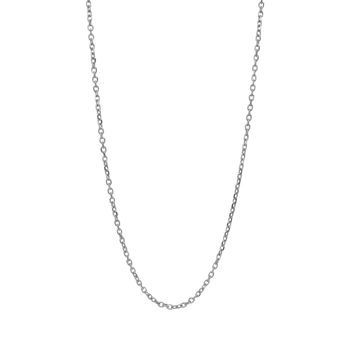 SON-ketting van staal, anker met facetten, 45+5 cm