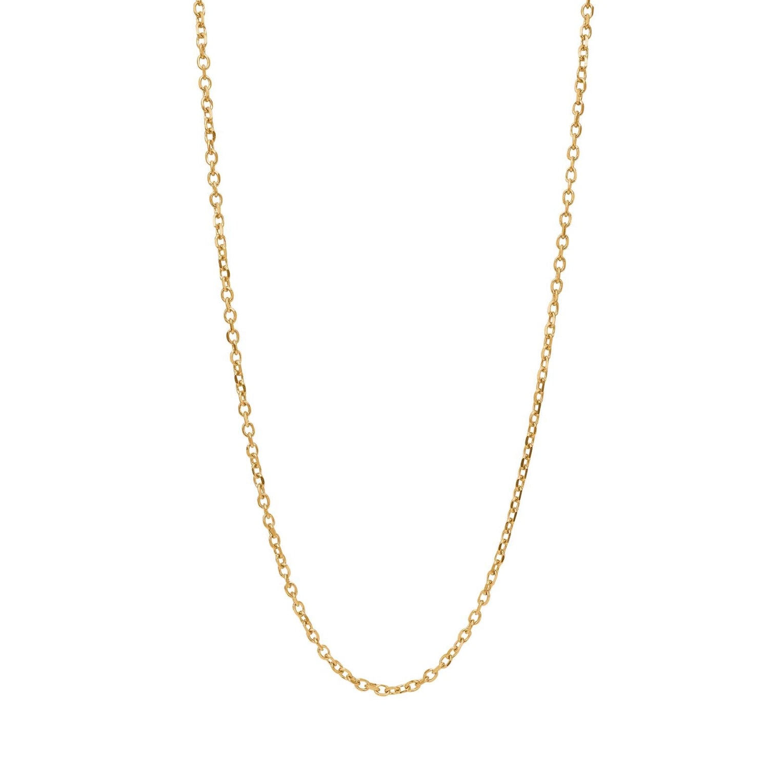 SON Halskette Stahl IP gold, Facette Anchor, 45+5cm