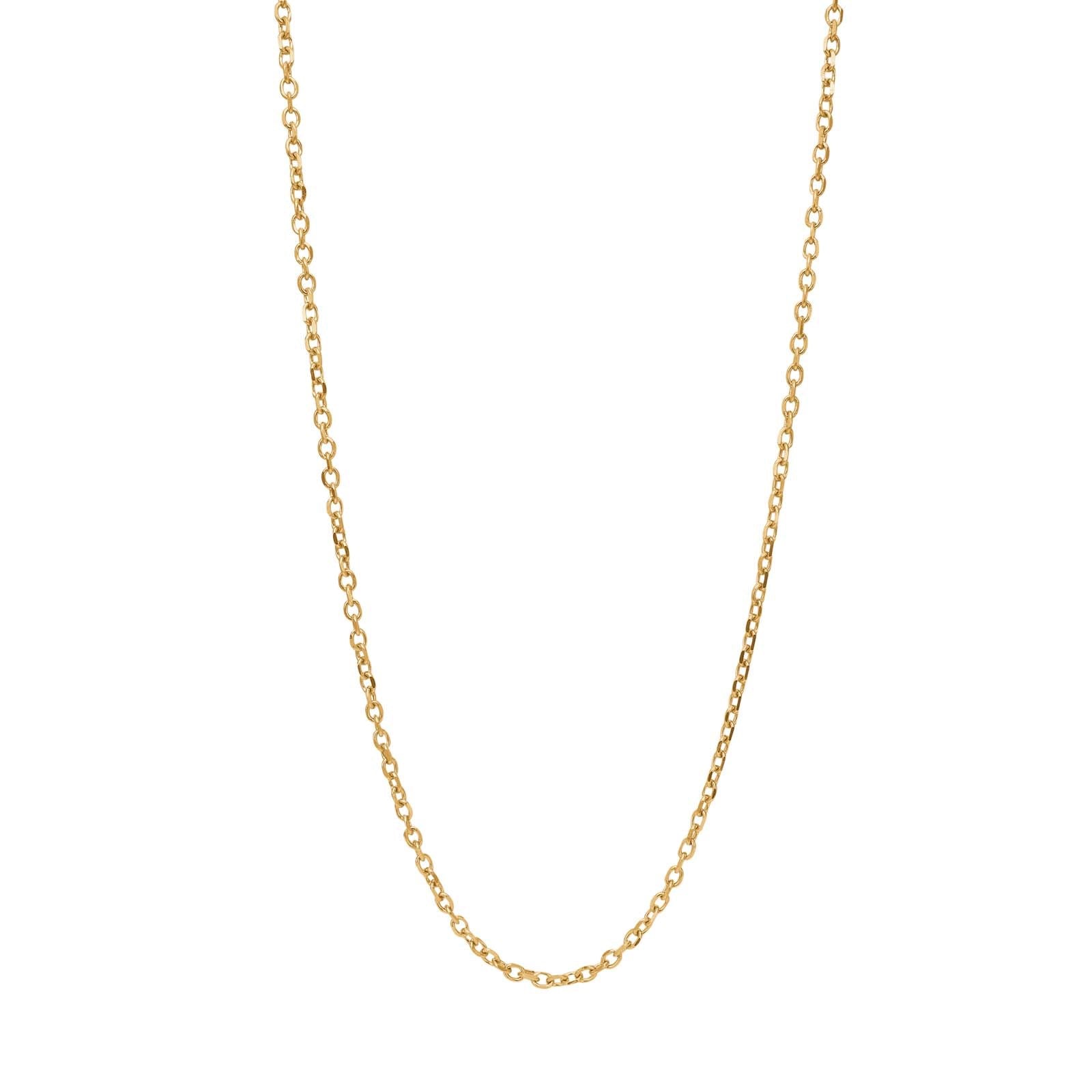 SON Halskette Stahl IP gold, Facette Anchor, 45+5cm