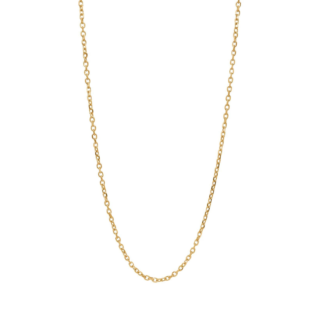 SON Halskette Stahl IP gold, Facette Anchor, 45+5cm