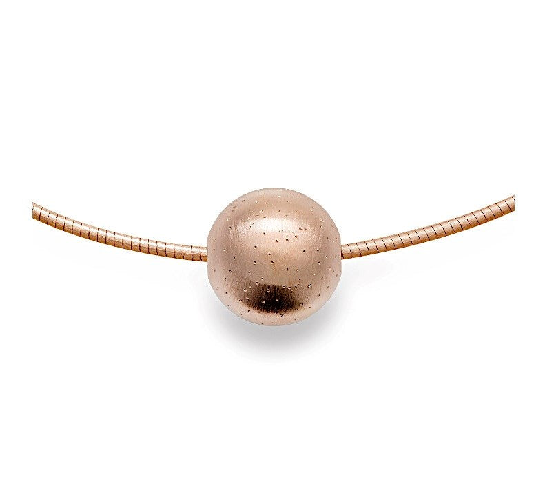 925/- Vedhæng, rosa fg dia./mat finish