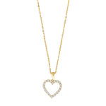 14kt. Goldhalskette m/Hertz dia. 0.46ct W/SI