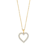 14kt. Goldhalskette m/Hertz dia. 0.95ct W/SI