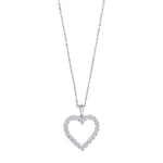 14kt. Weissgoldhalskette m/Hertz dia. 0.95ct W/SI