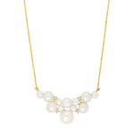 14ct. gold chain w. 0,08ct TW/SI and FWT