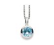 925/- Vedhæng blank, blå topas 1,70ct