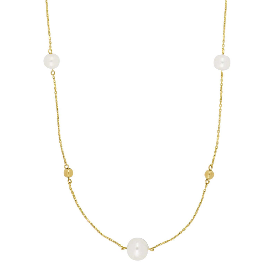 9kt. Gold halskette m/ FWK Perlen