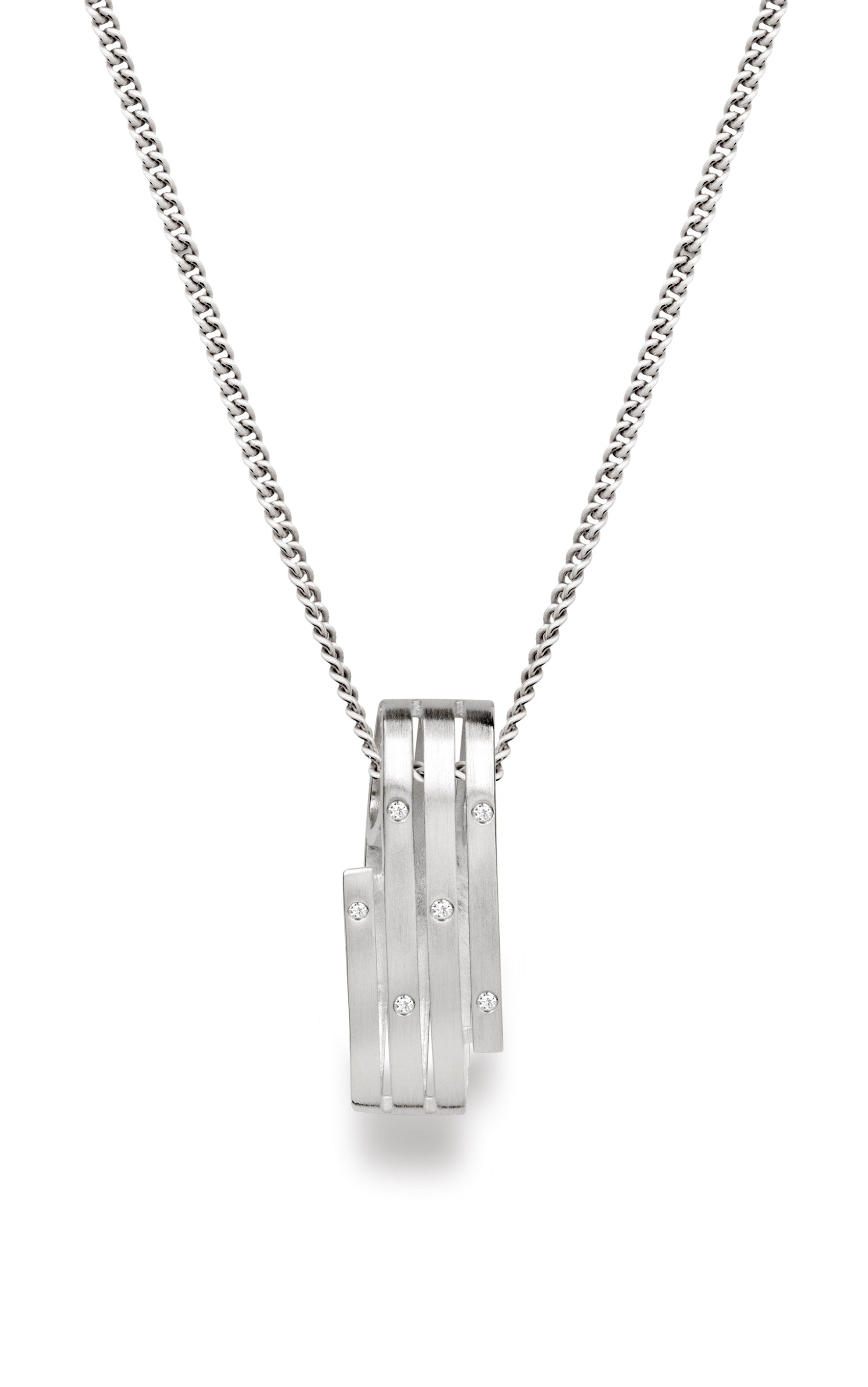 925/- Vedhæng mat, dia.ER 0,03CT WP1