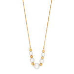 8kt. goldhalskette m/Perle
