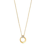 8ct. gold necklace w cz