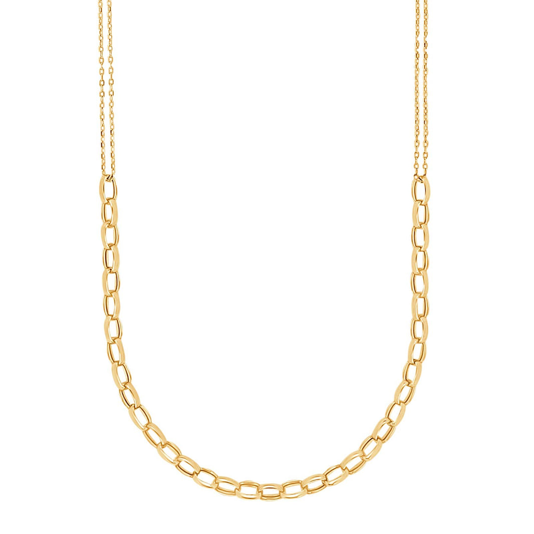 8kt. goldhalskette m/Perle