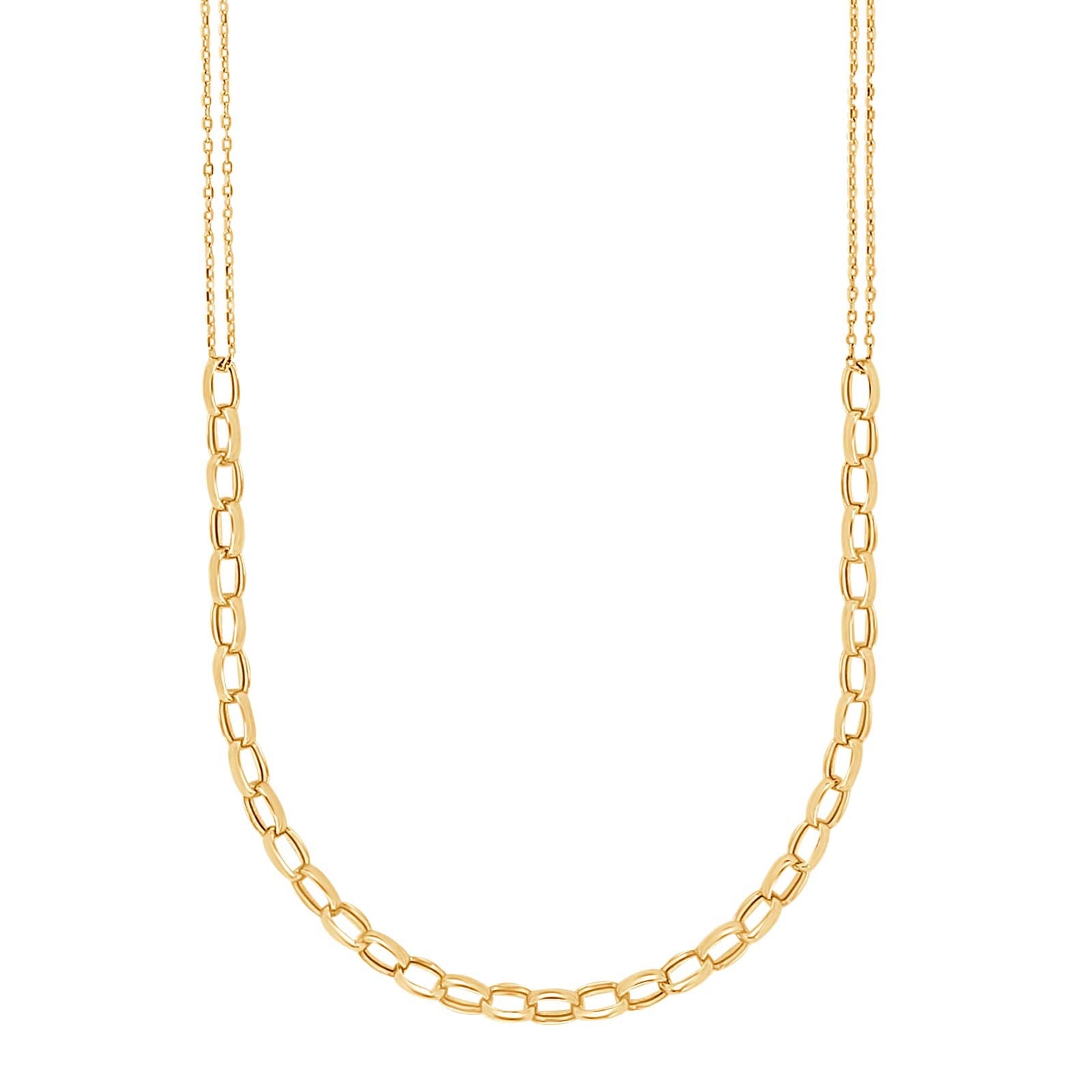 8kt. goldhalskette m/Perle