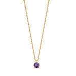14ct. gold chain w. amethyst