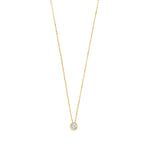 8 Karat Goldkette mit Zirkonia