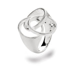 925/- Ring mat, dia. 0,03CT WP1