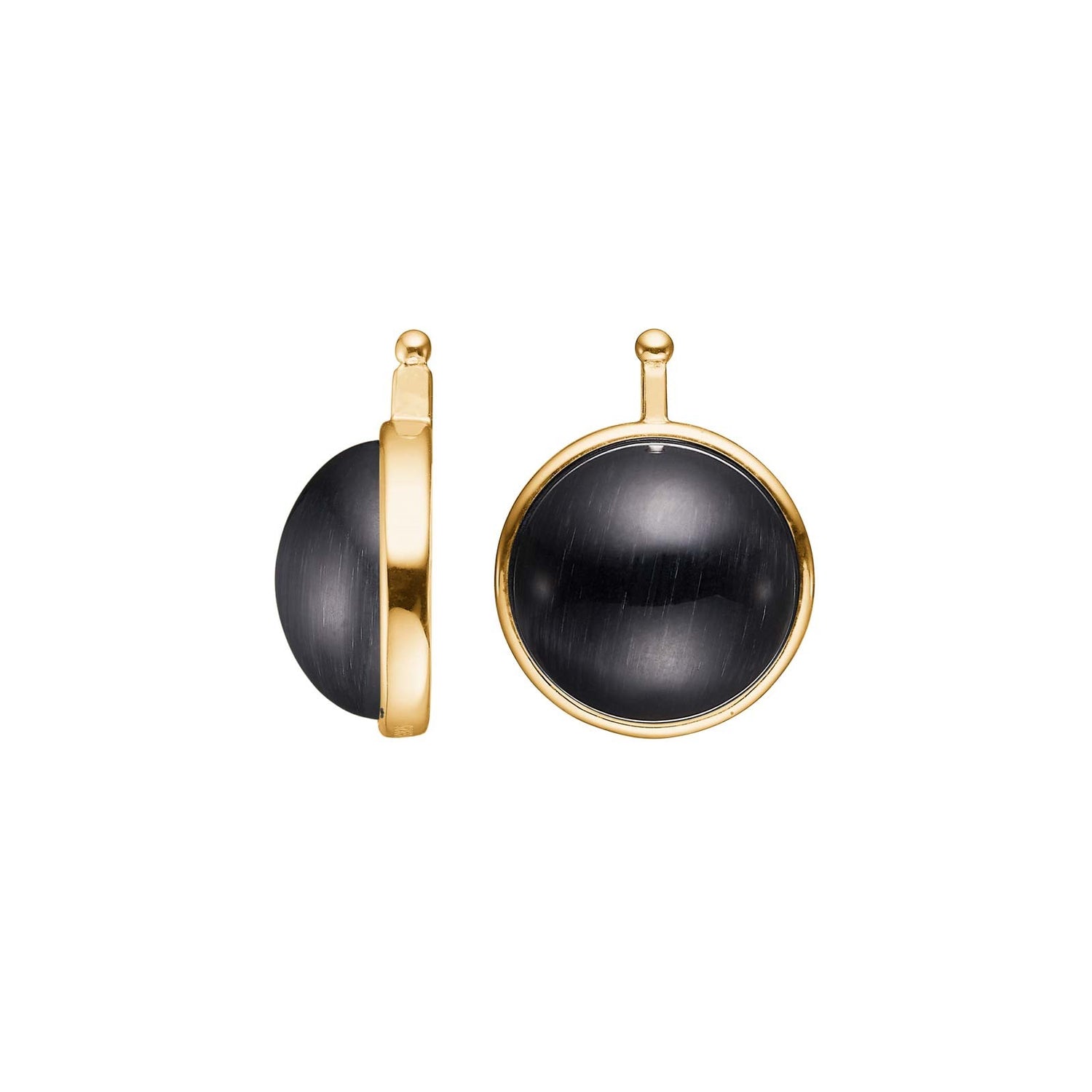 Katzenaugen-Cabochon 13mm - 95 / Vergoldet