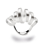 - 925/- Ring, rho. matt