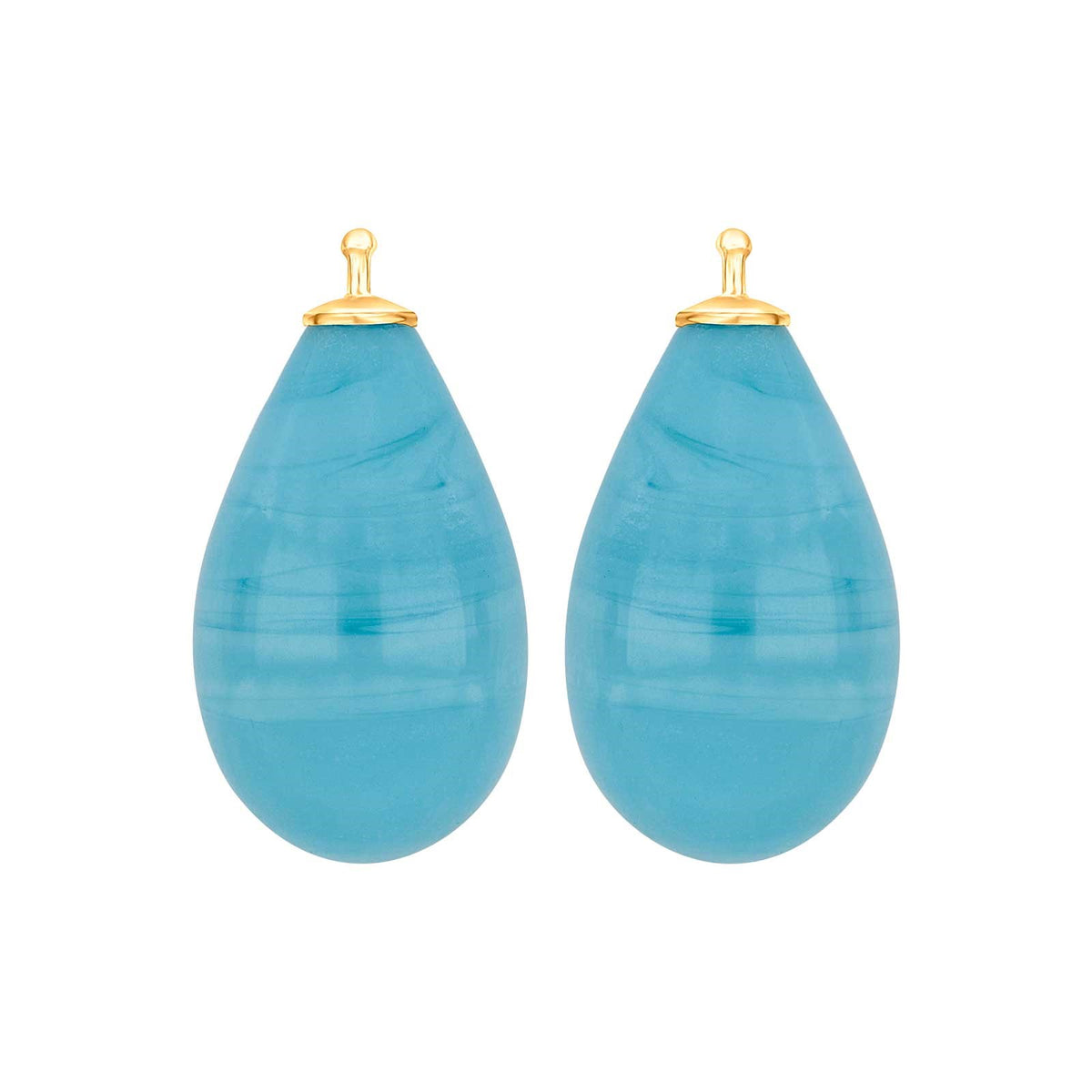Bohemian quartz glass drop - 87 / Rose gold plated