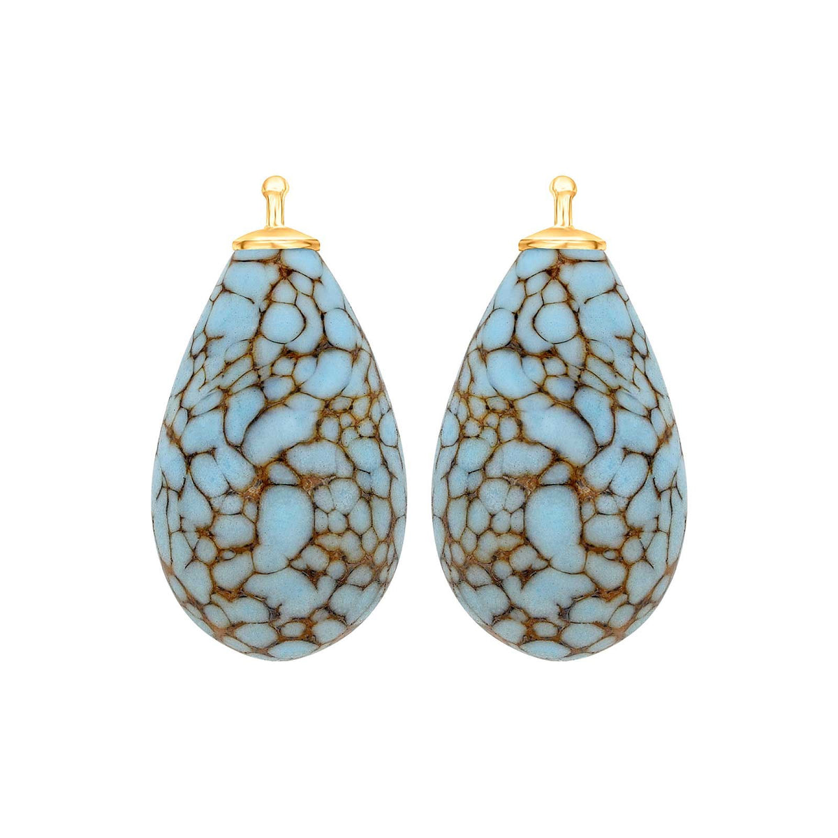 Bohemian quartz glass drop - 87 / Rose gold plated