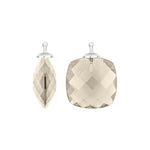 Faceted quartz glass