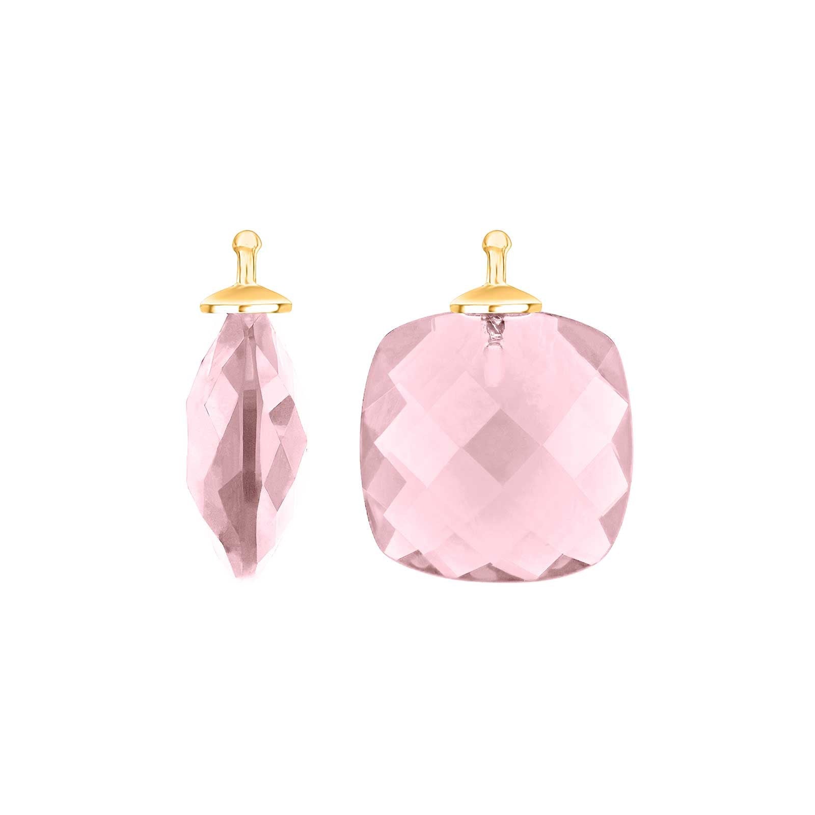 Faceted quartz glass