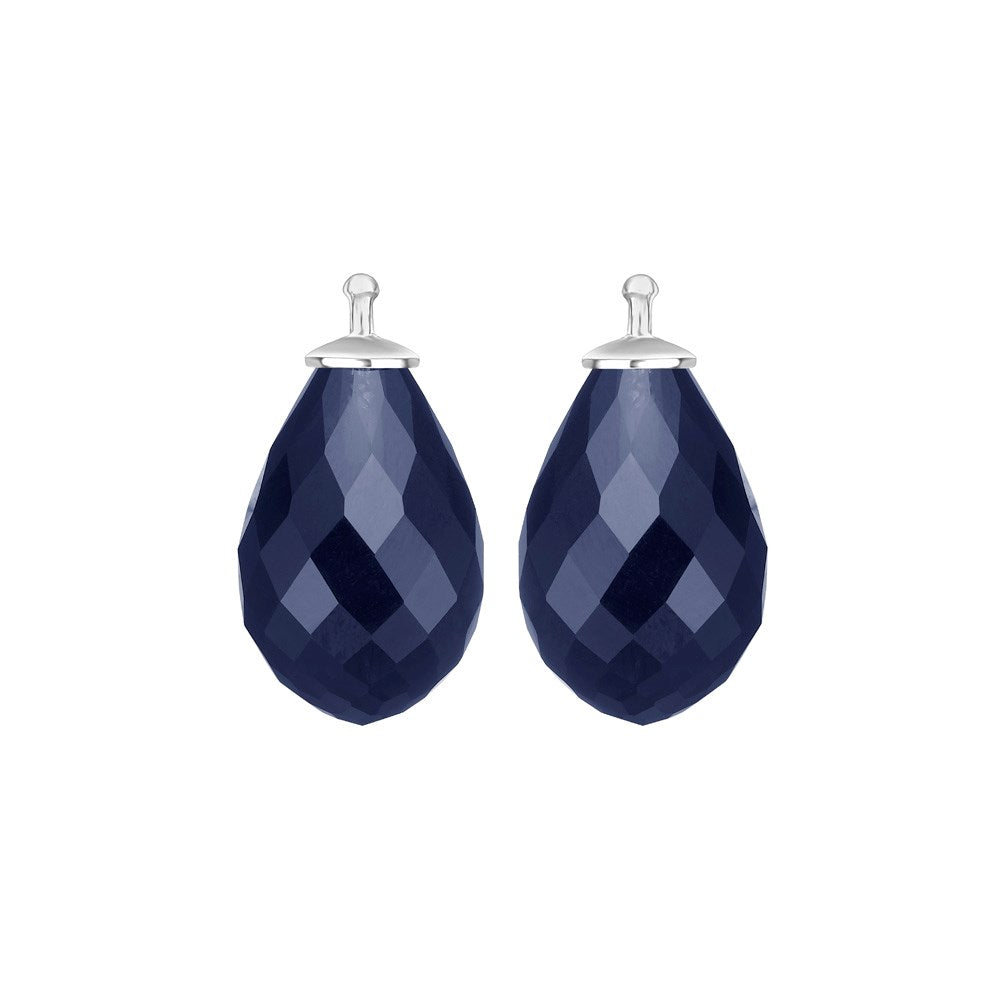 Facettiertes Quarzglas E53 - 46 / Rhodiniert