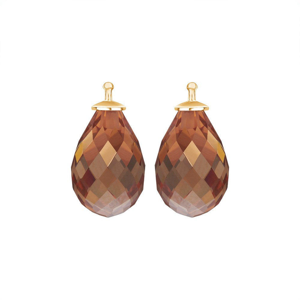 Facettiertes Quarzglas E53 - 11 / Vergoldet