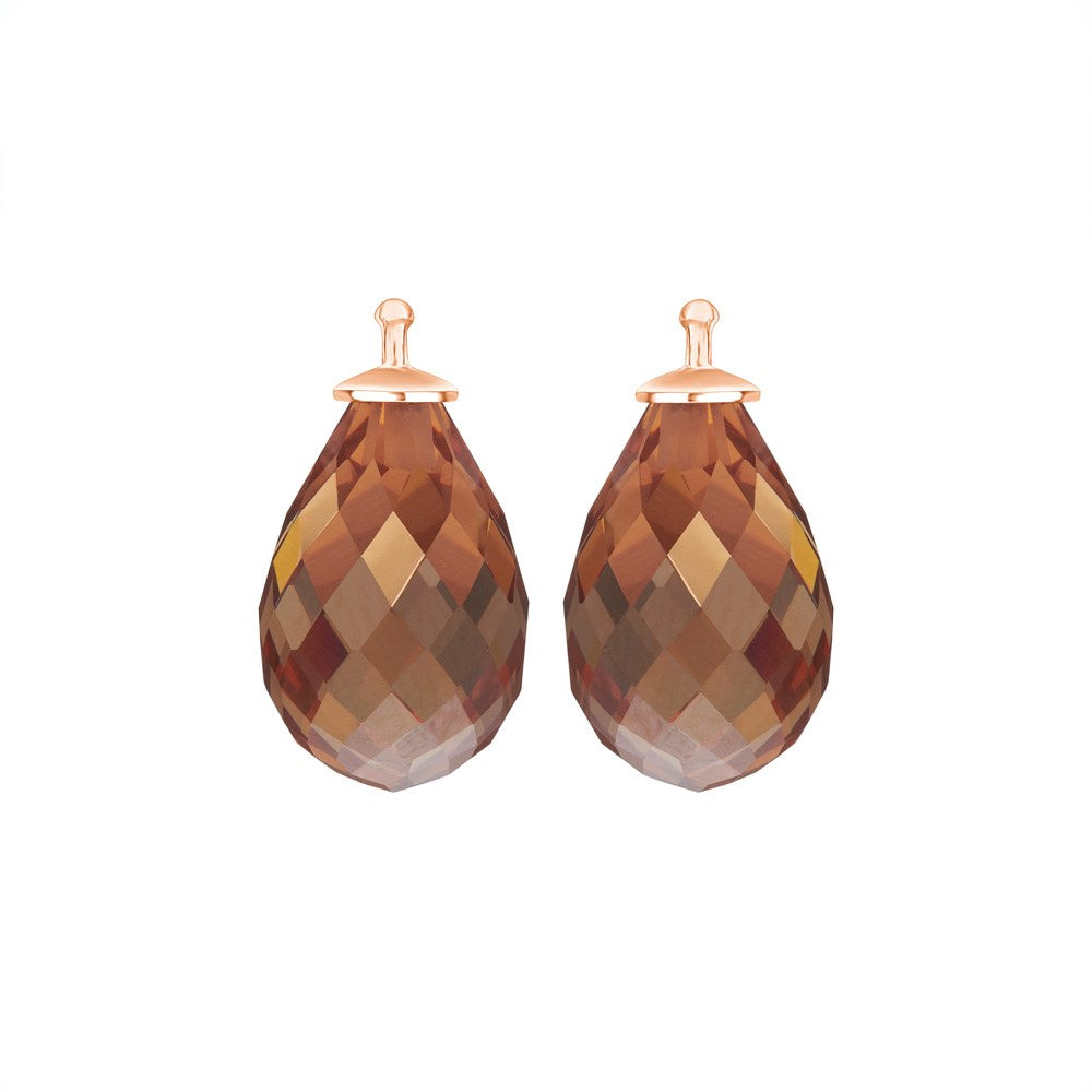Facettiertes Quarzglas E53 - 71 / Rosévergoldet