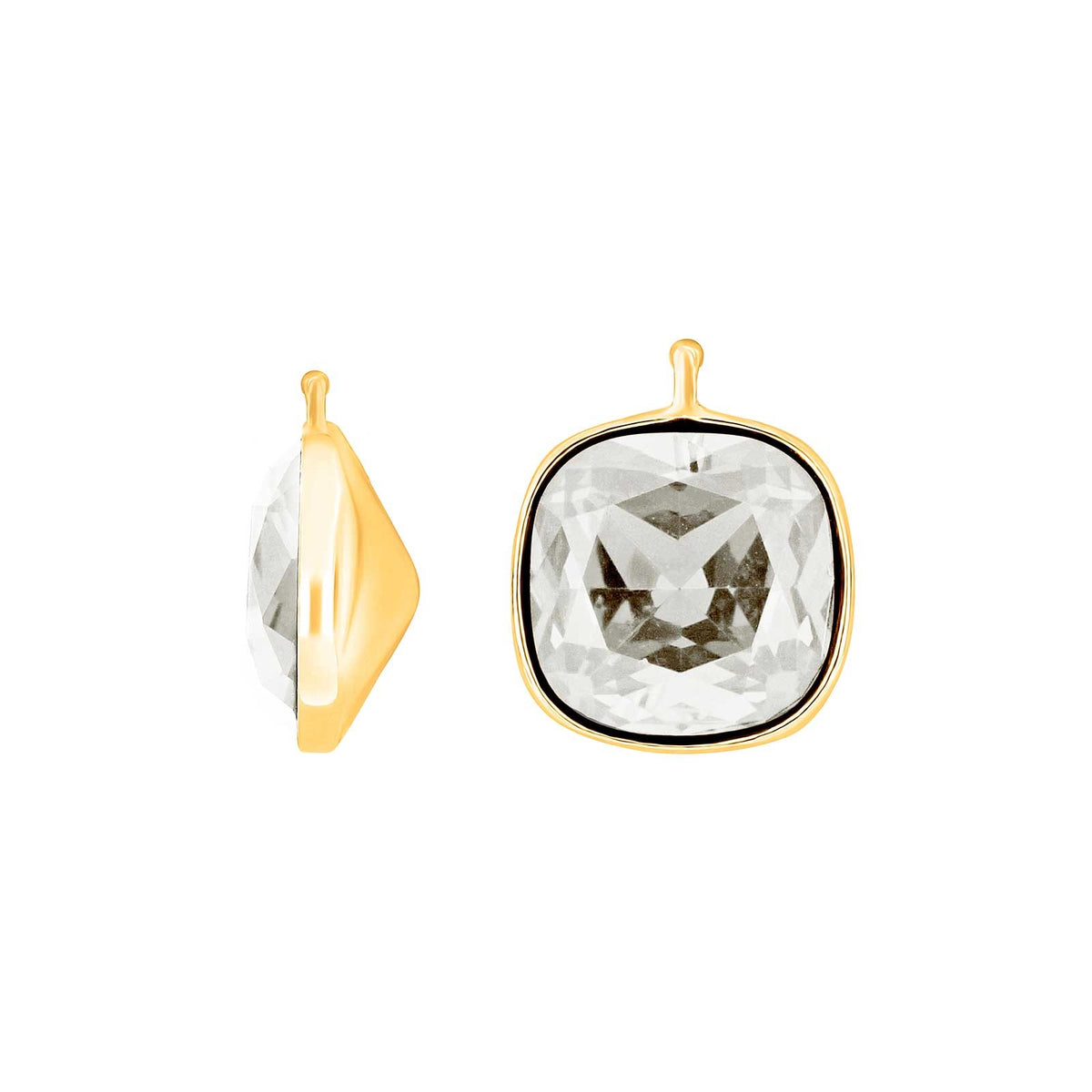 Faceted quartz glass - 95 / Rose gold plated