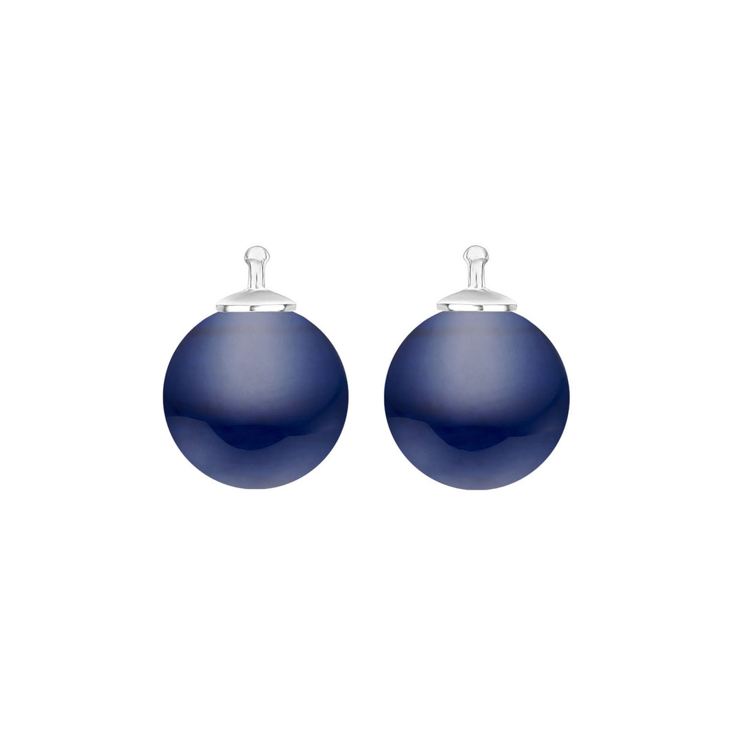 Bohemian quartz glass ball 12mm - 46 / Rhodium plated