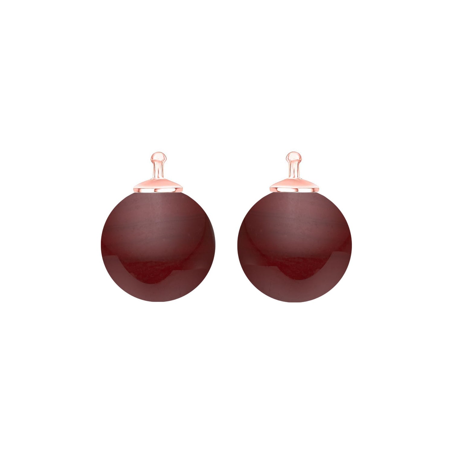 Böhmische Quarzglaskugel 12mm - 87 / Rosévergoldet