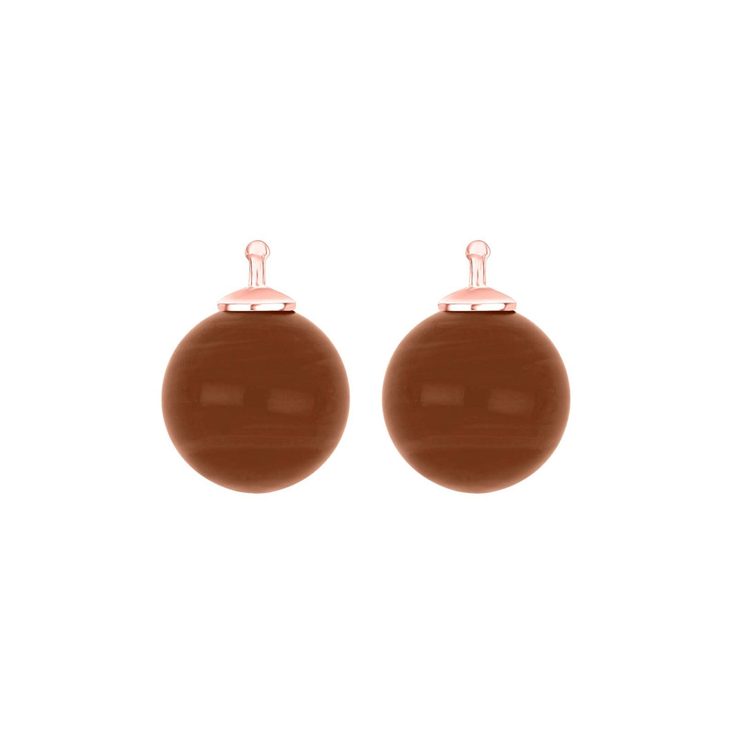 Böhmische Quarzglaskugel 12mm - 95 / Rosévergoldet