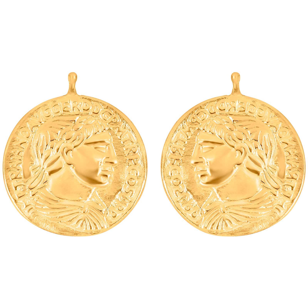 Silver system pendant coin 23x23mm