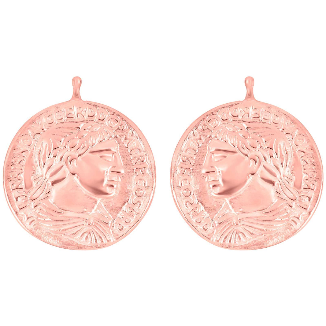 Silver system pendant coin 23x23mm