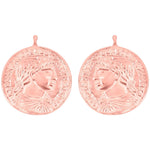 Silver system pendant coin 23x23mm