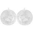 Silber matt Systemanhänger Münze 23x23mm