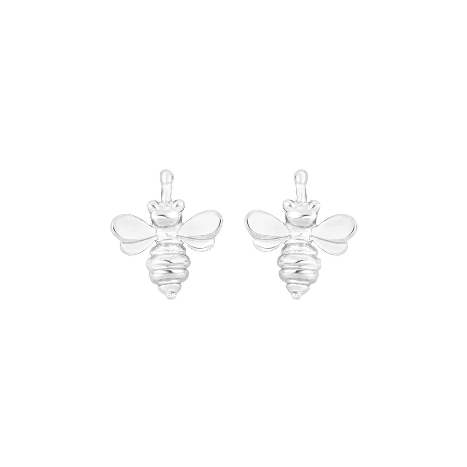 Rhod. Silber System-Anhänger Biene 10x12mm - Paar - Rosévergoldet