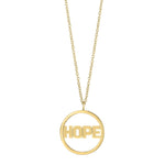 Silberanhänger HOPE LOH 20mm inkl. Kette