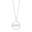 Silberanhänger HOPE LOH 20mm inkl. Kette