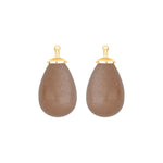 Moonstone drop w/8tk. Gold