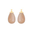 Moonstone drop w/8tk. Gold