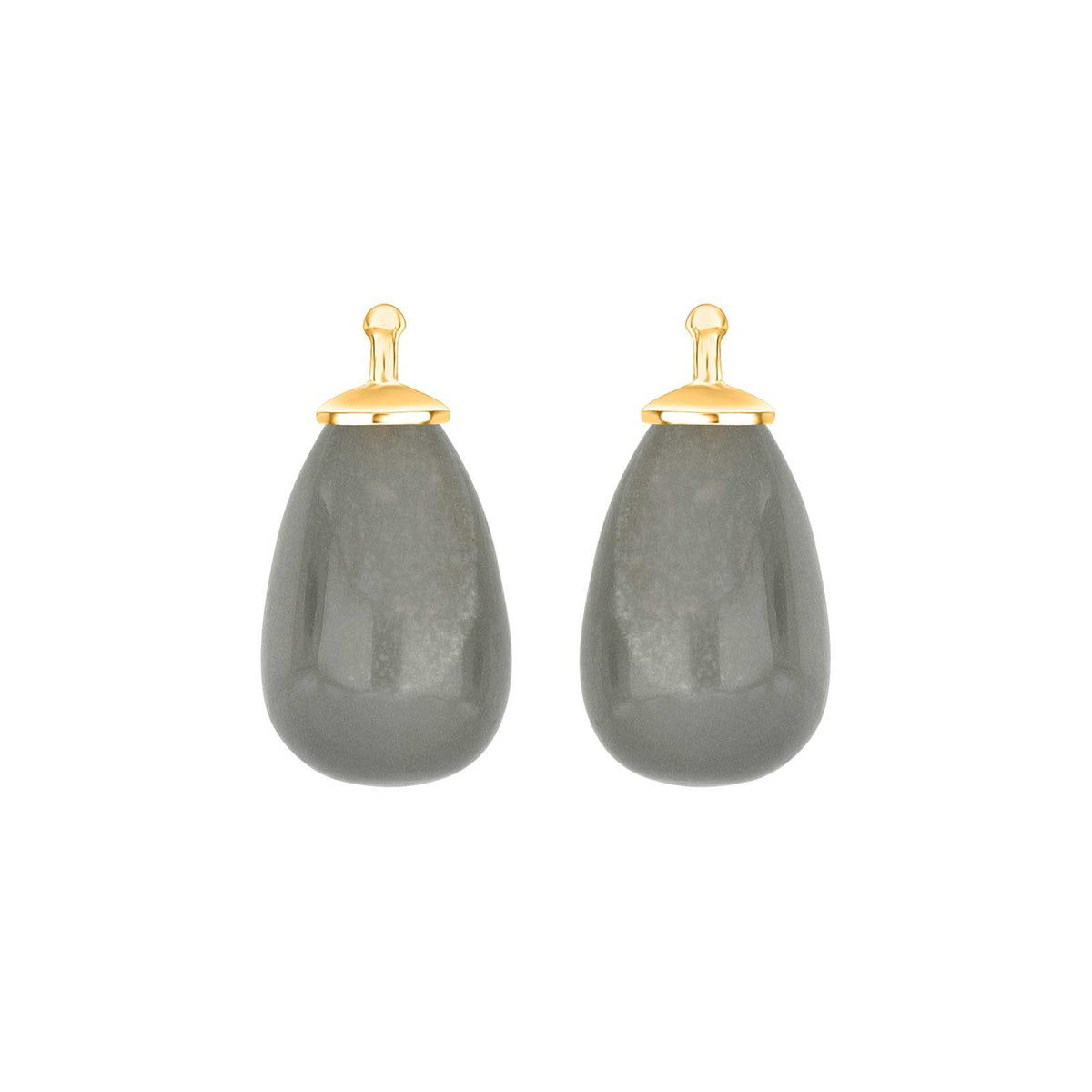 Moonstone drop w/8tk. Gold - 32 / 8