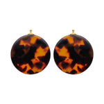 Acetate round with rhodium-plated silver