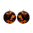 Acetate round with rhodium-plated silver
